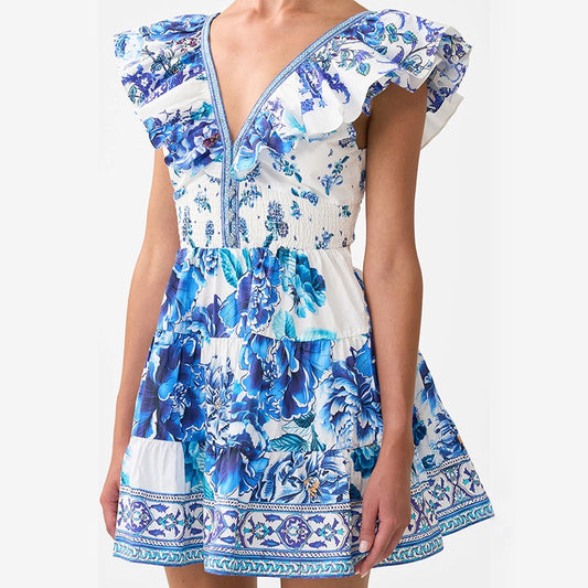The Santorini Bloom Dress