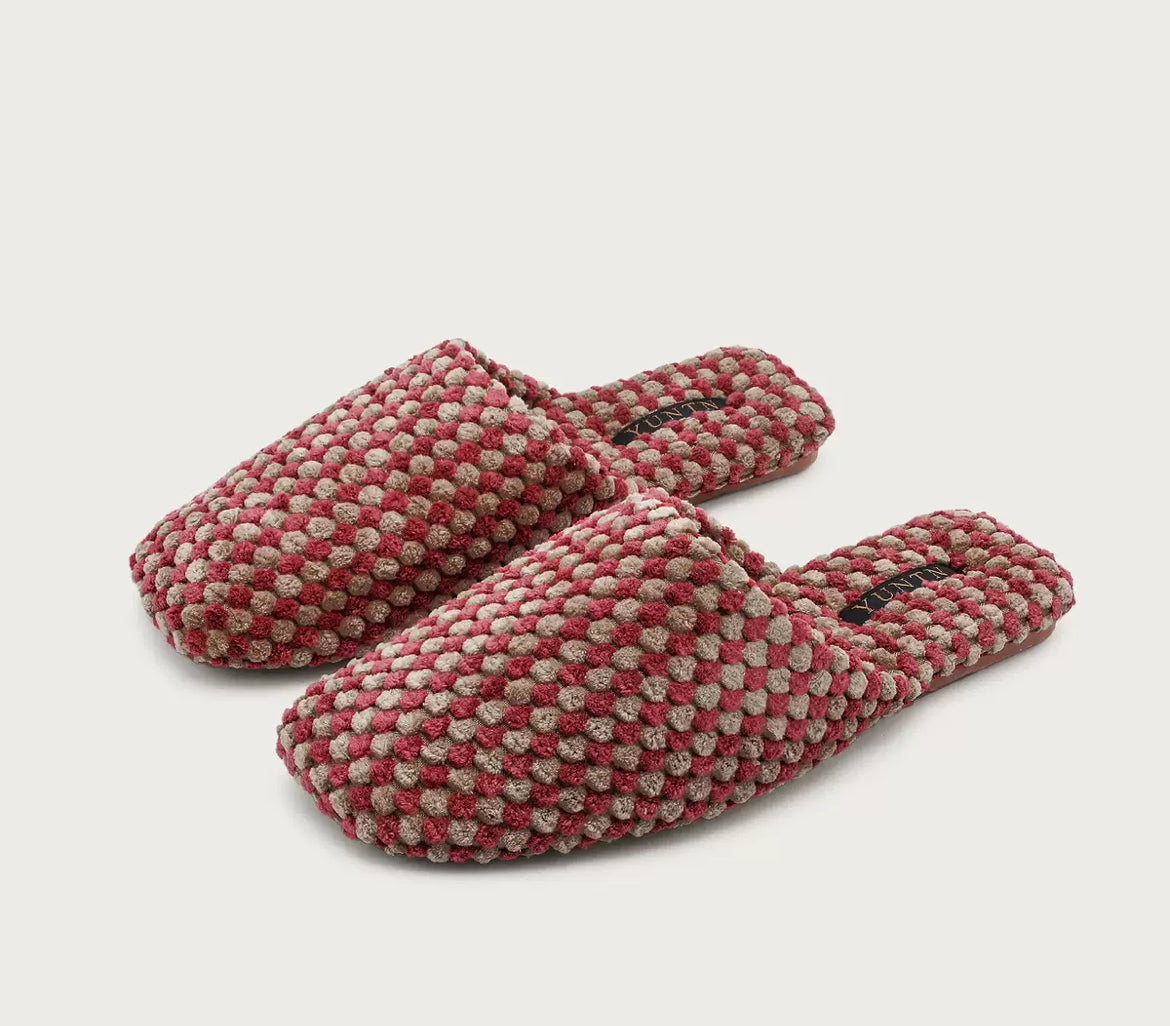 The Pebble Plush Mules