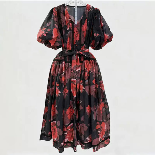 The Midnight Bloom Dress