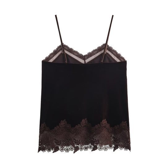 Cocoa Lace Whisper Camisole