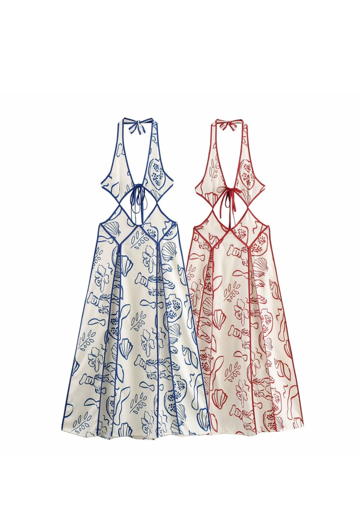 Halter Cut-Out Maxi Dress