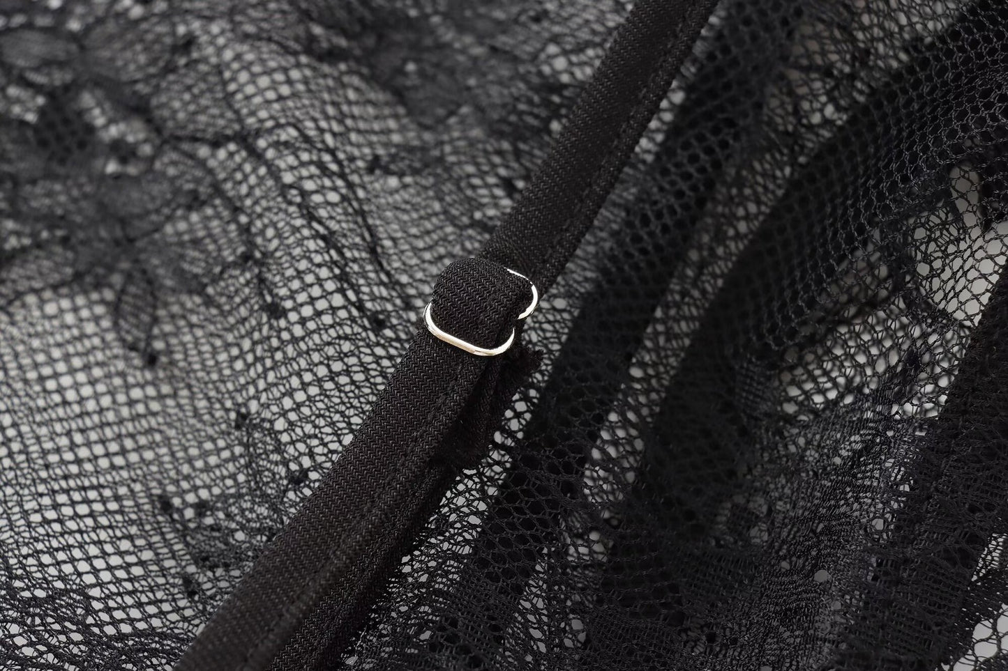 Noir Lace Bustier Peplum