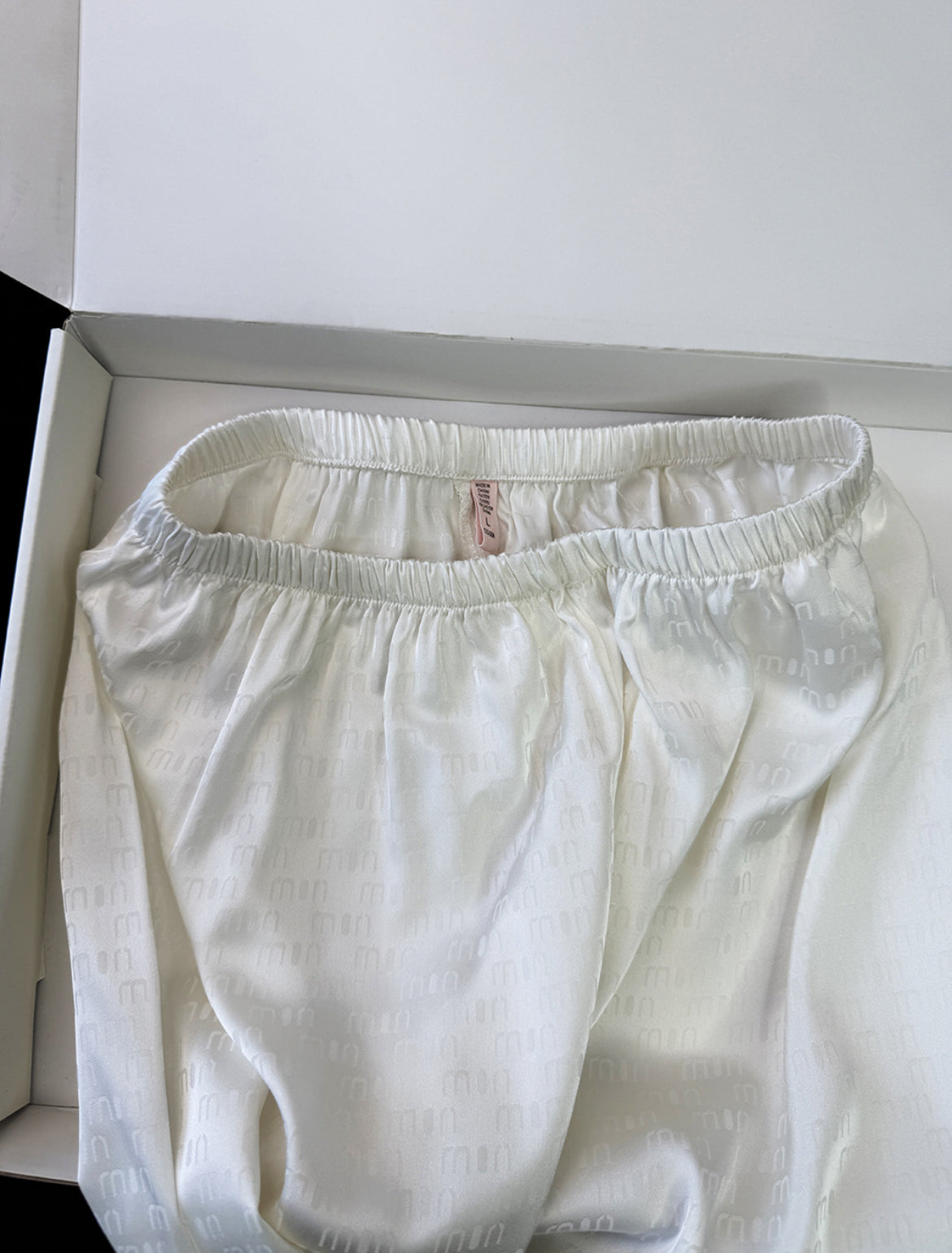 Noir & Ivory Satin Couple Set