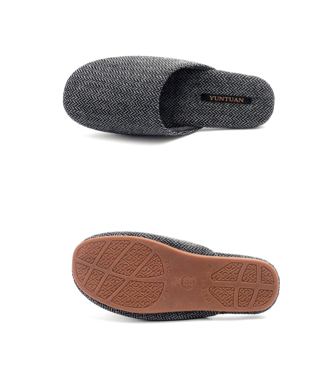 The Herringbone Haven Mules