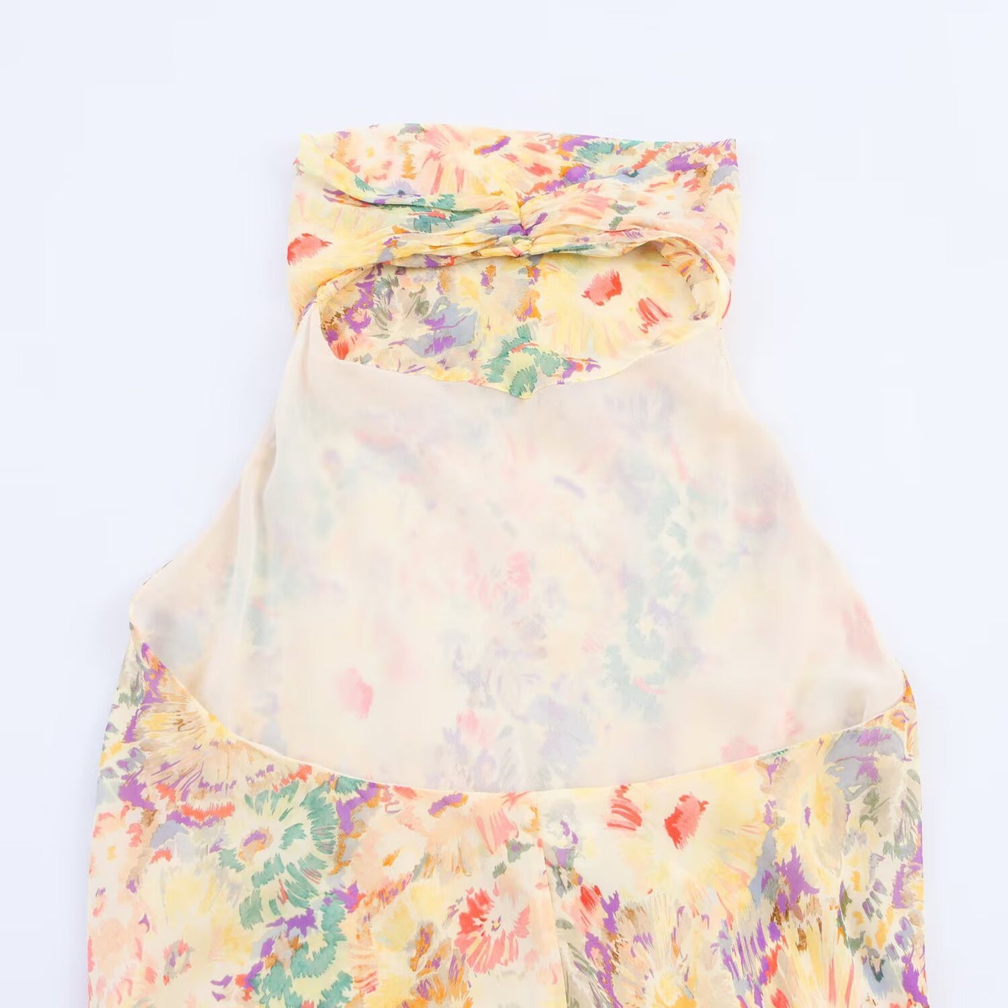 Watercolor Dream Halter Maxi Dress