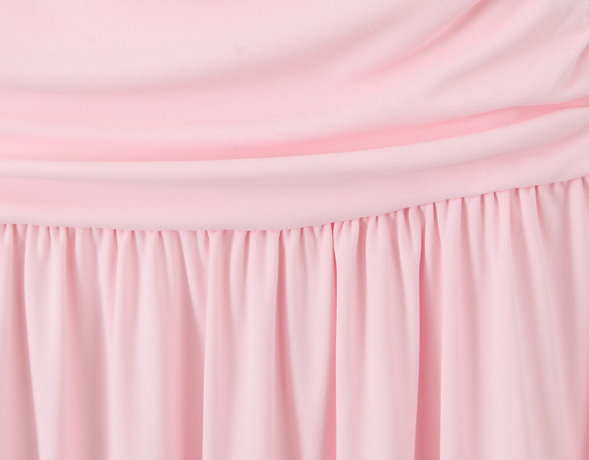 Blush Serenity Strapless Maxi Dress