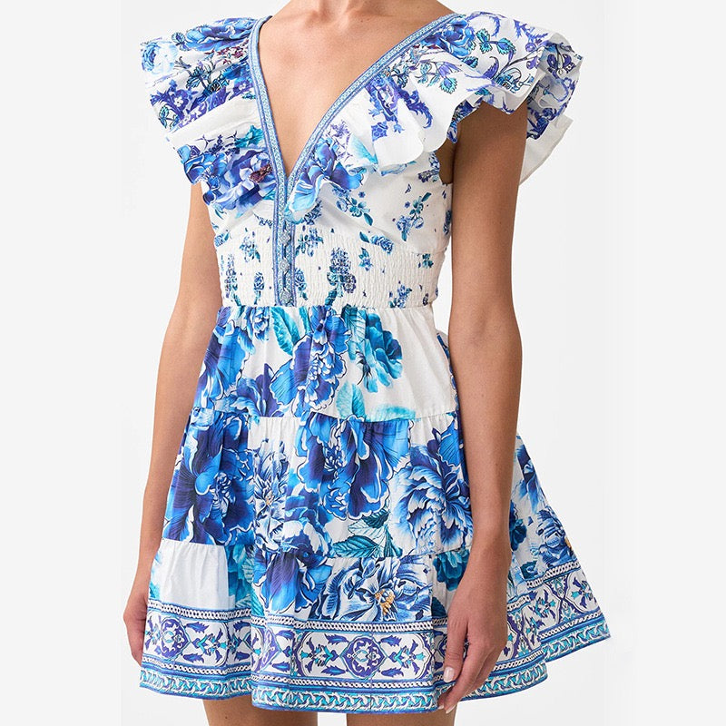 The Santorini Bloom Dress