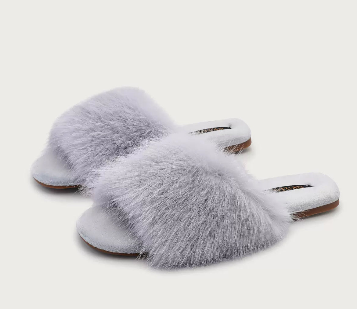 Luxe Faux Fur Slide Slippers