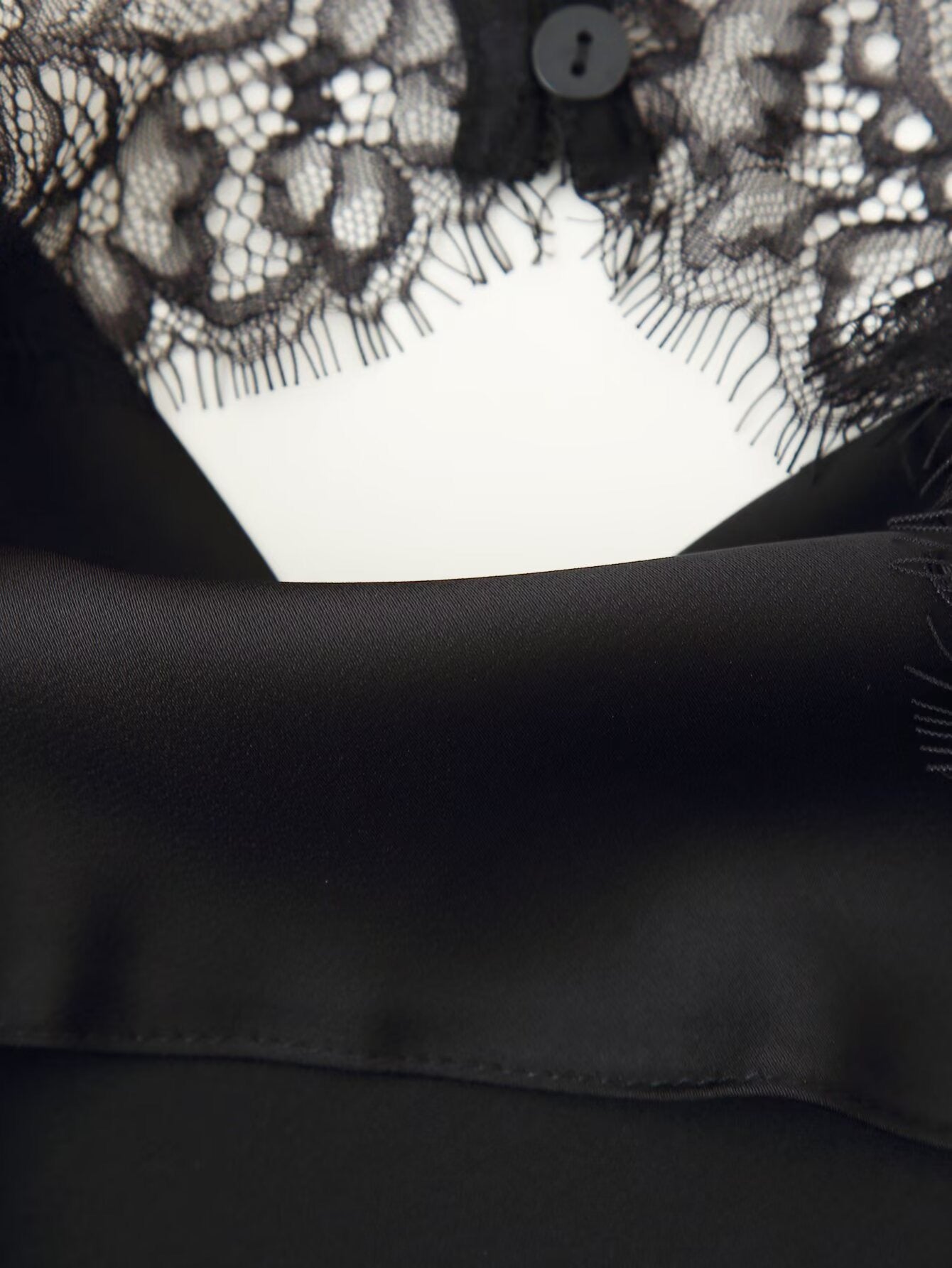 Midnight Lace Halter Satin Set