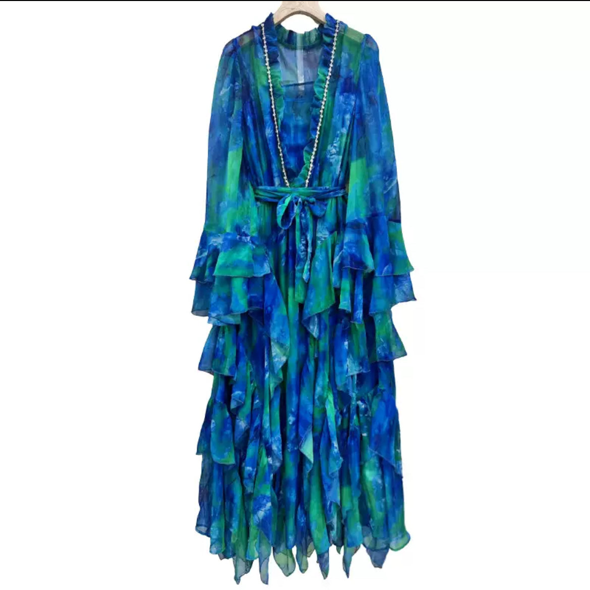 The Sunset Muse Ruffle Dress