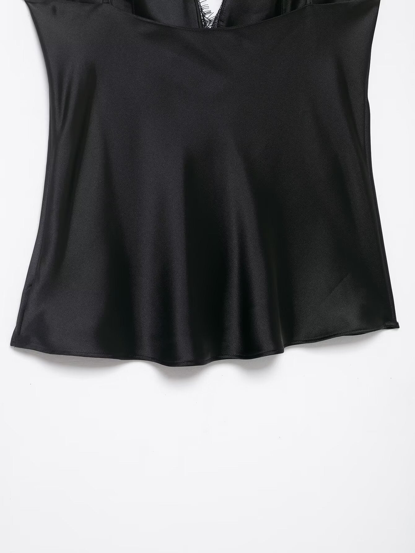 Noir Lace-Back Satin Camisole