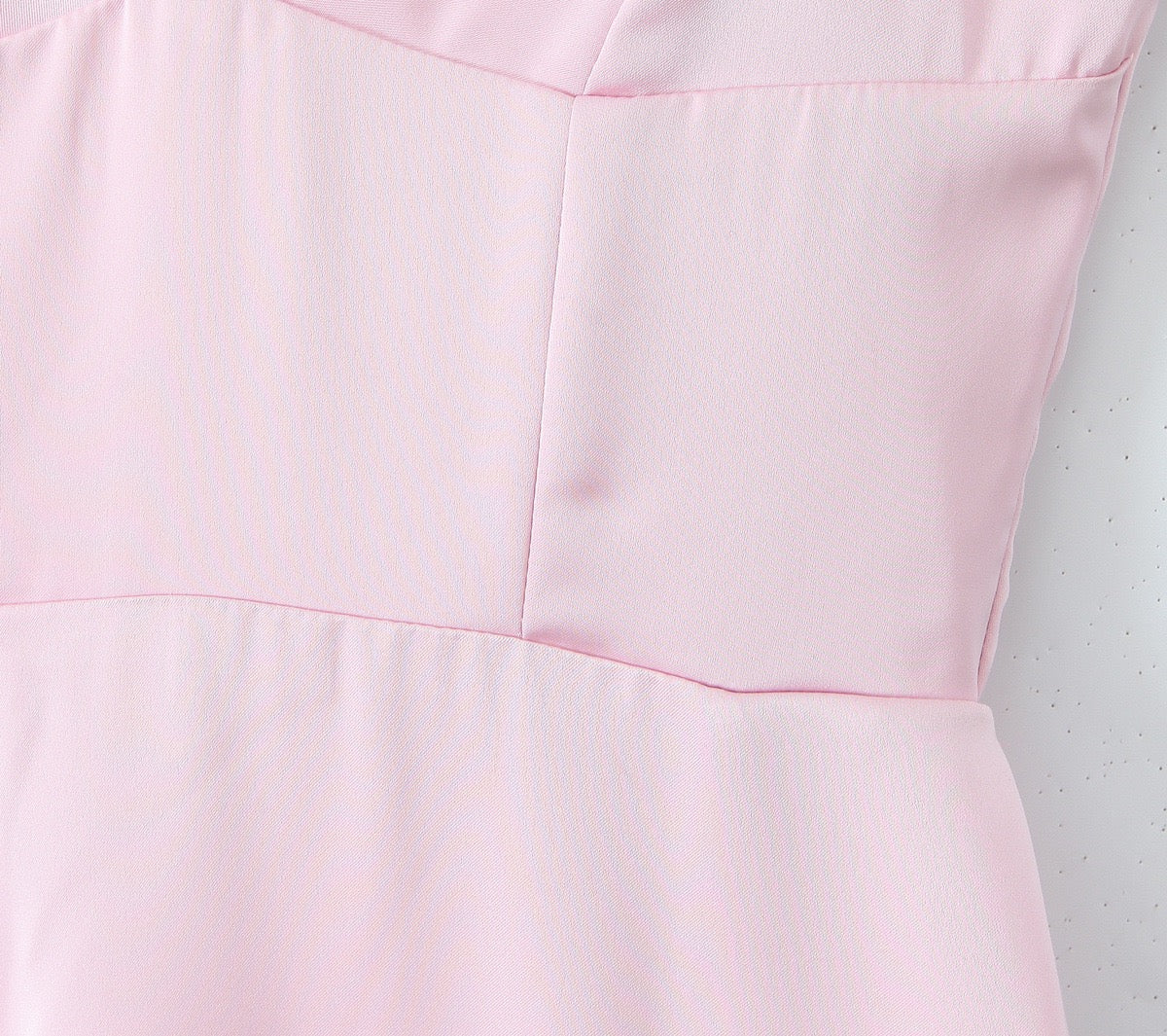 Blush Petal Satin Midi Dress