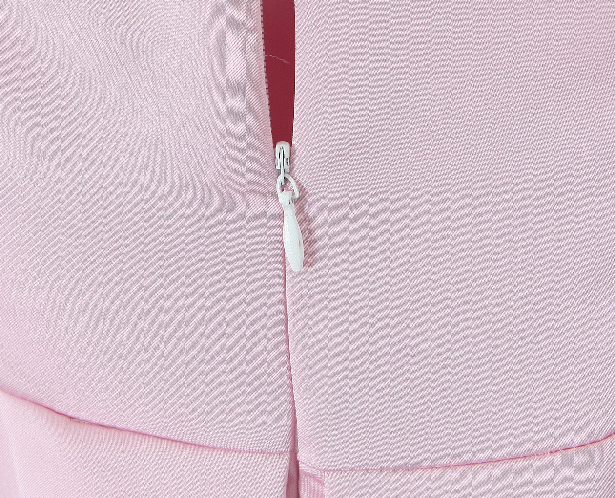 Blush Petal Satin Midi Dress