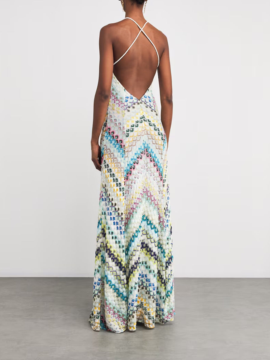 The Prism Wave Sequin Gown