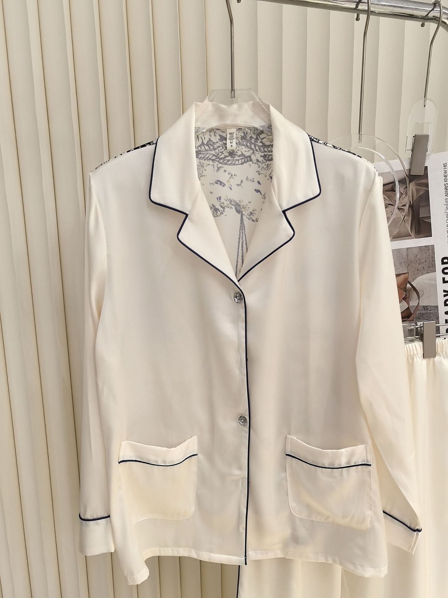 Luxe Toile de Jouy Silk Pajama Set