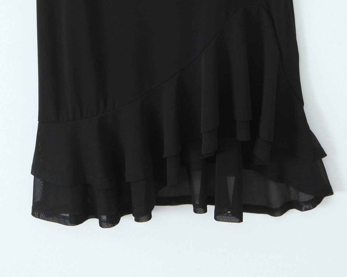 Midnight Muse Asymmetrical Midi Dress