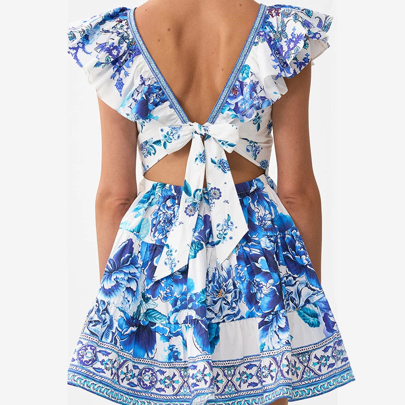 The Santorini Bloom Dress