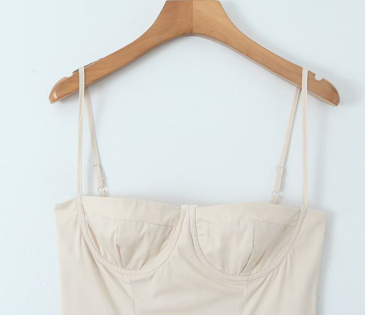 Ivory Corset Midi Dress