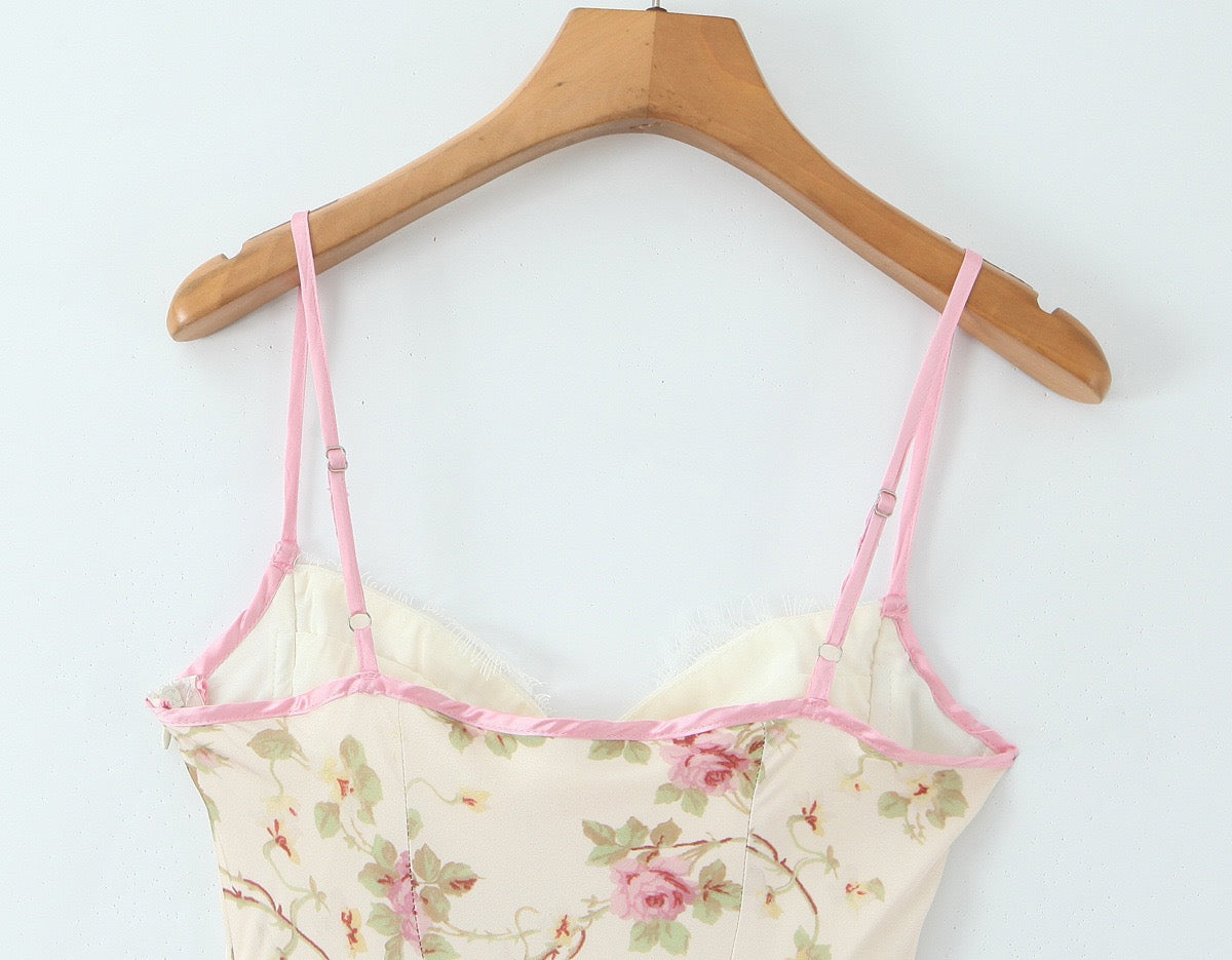 Vintage Rose Slip Dress