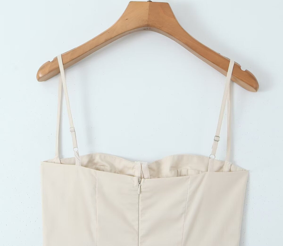 Ivory Corset Midi Dress