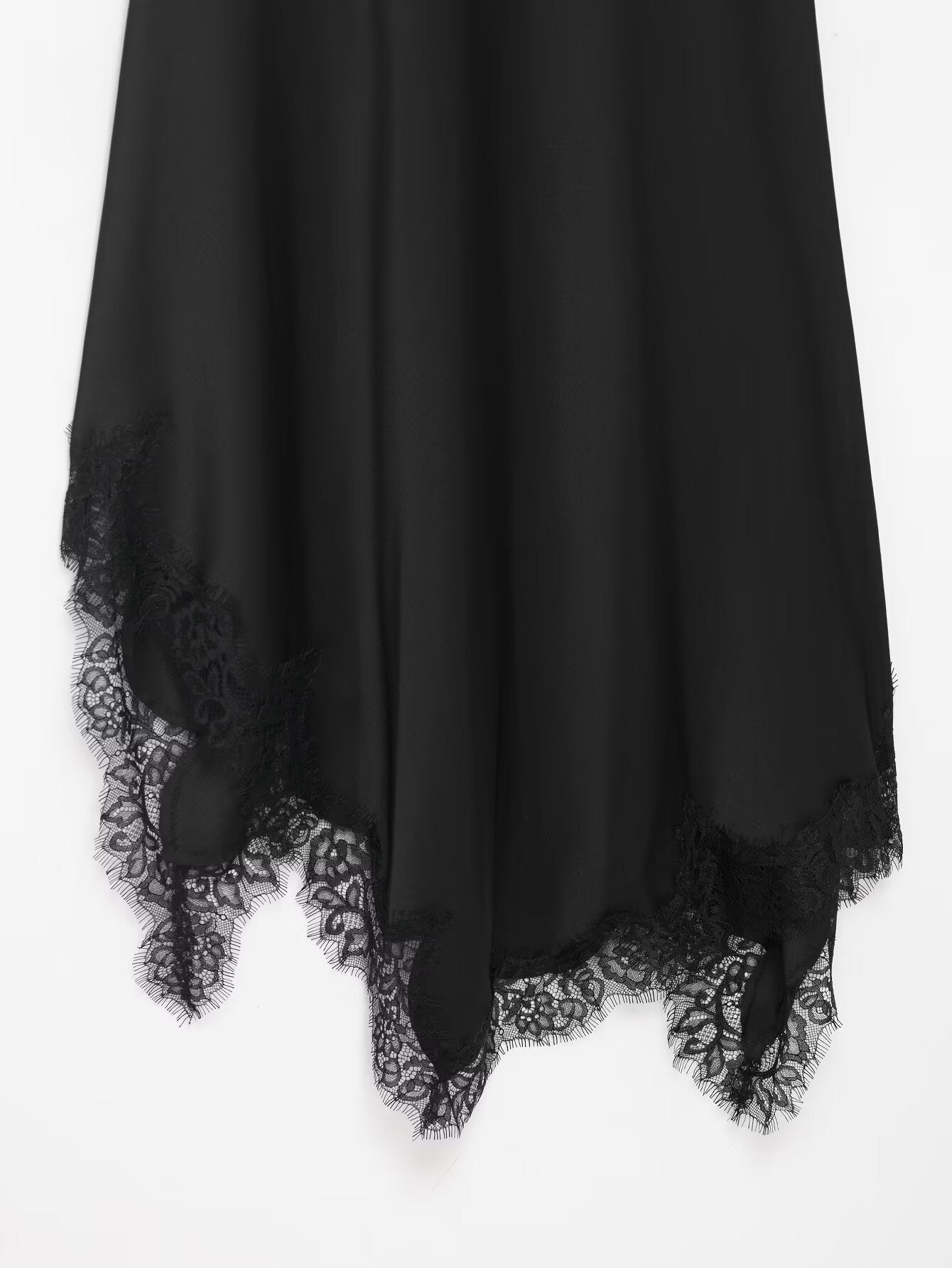 Cascade Lace Slip Dress