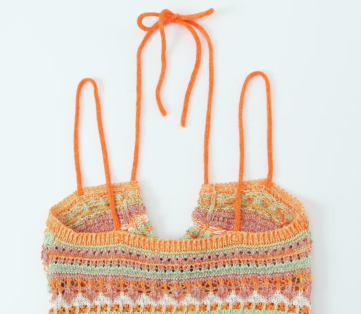 Sunset Crochet Bodycon Dress