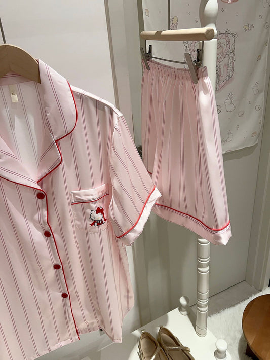 Hello Kitty Pajama Set Short Sleeve
