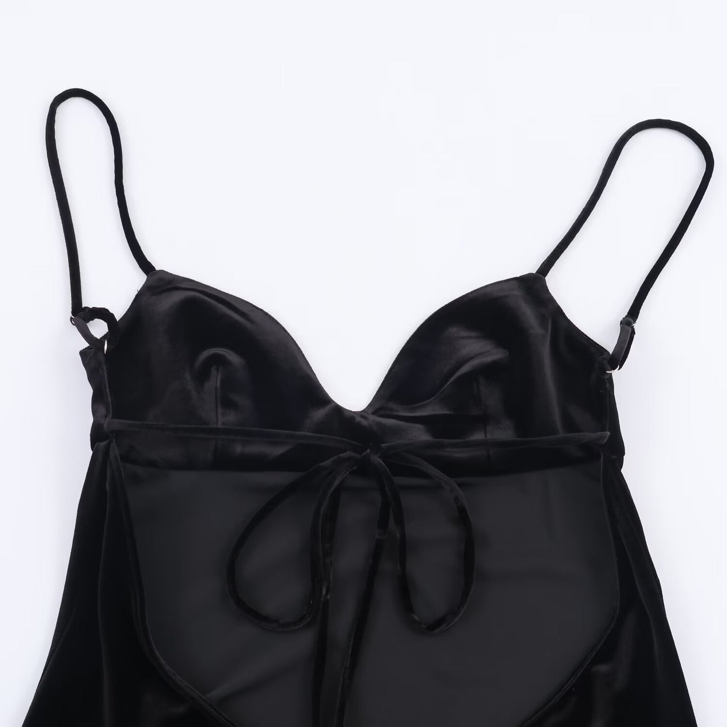 Midnight Noir Asymmetrical Lace Slip