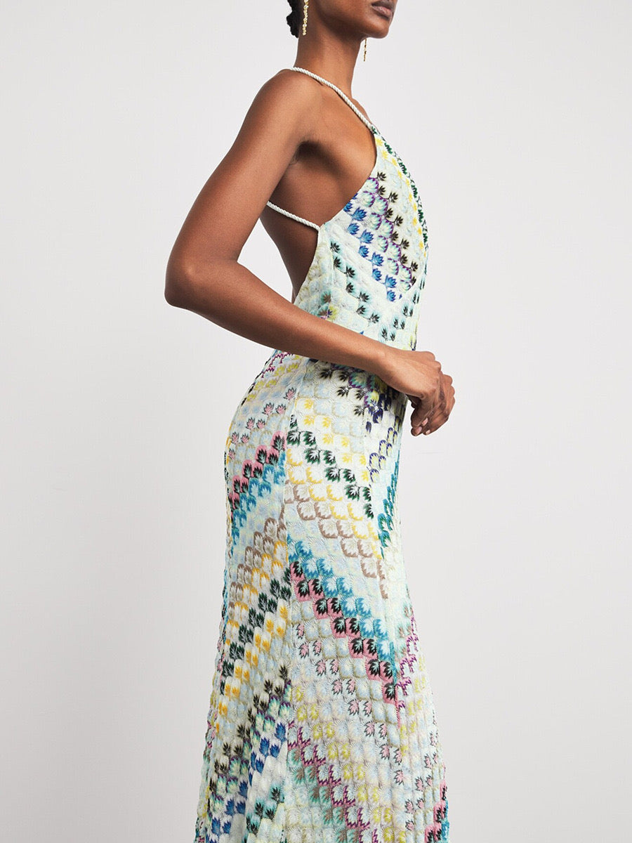 The Prism Wave Sequin Gown
