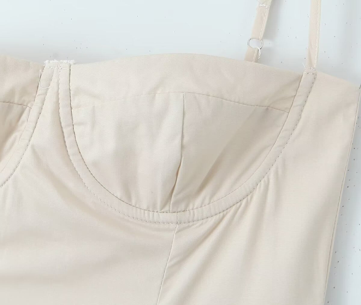 Ivory Corset Midi Dress