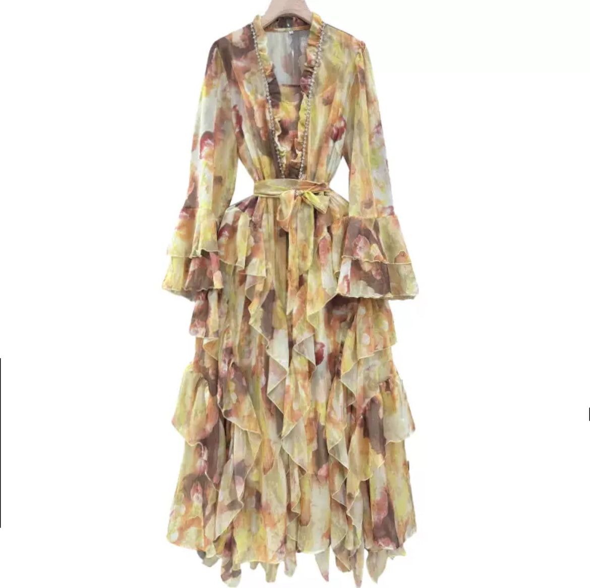 The Sunset Muse Ruffle Dress