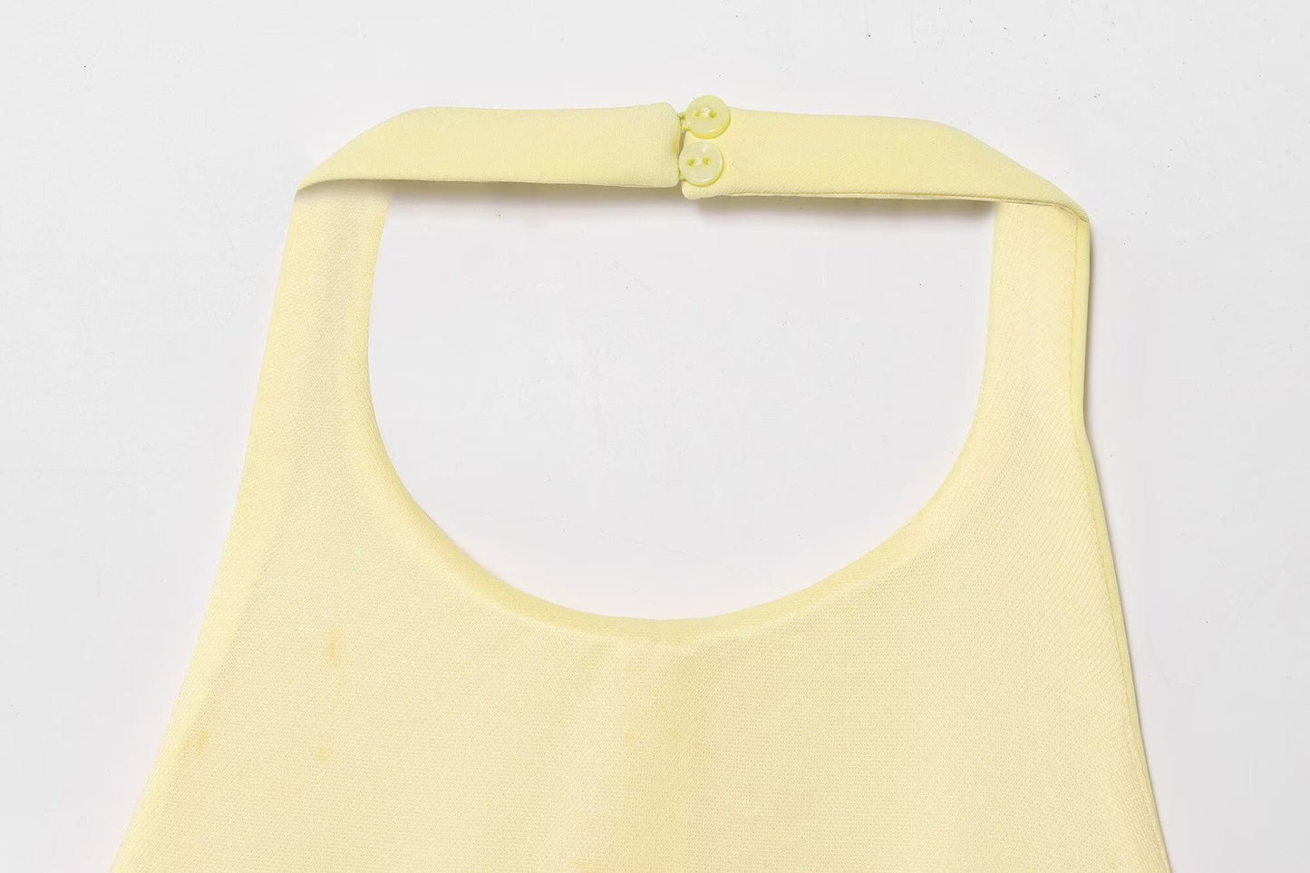 Yellow Glow Halter Mini Dress