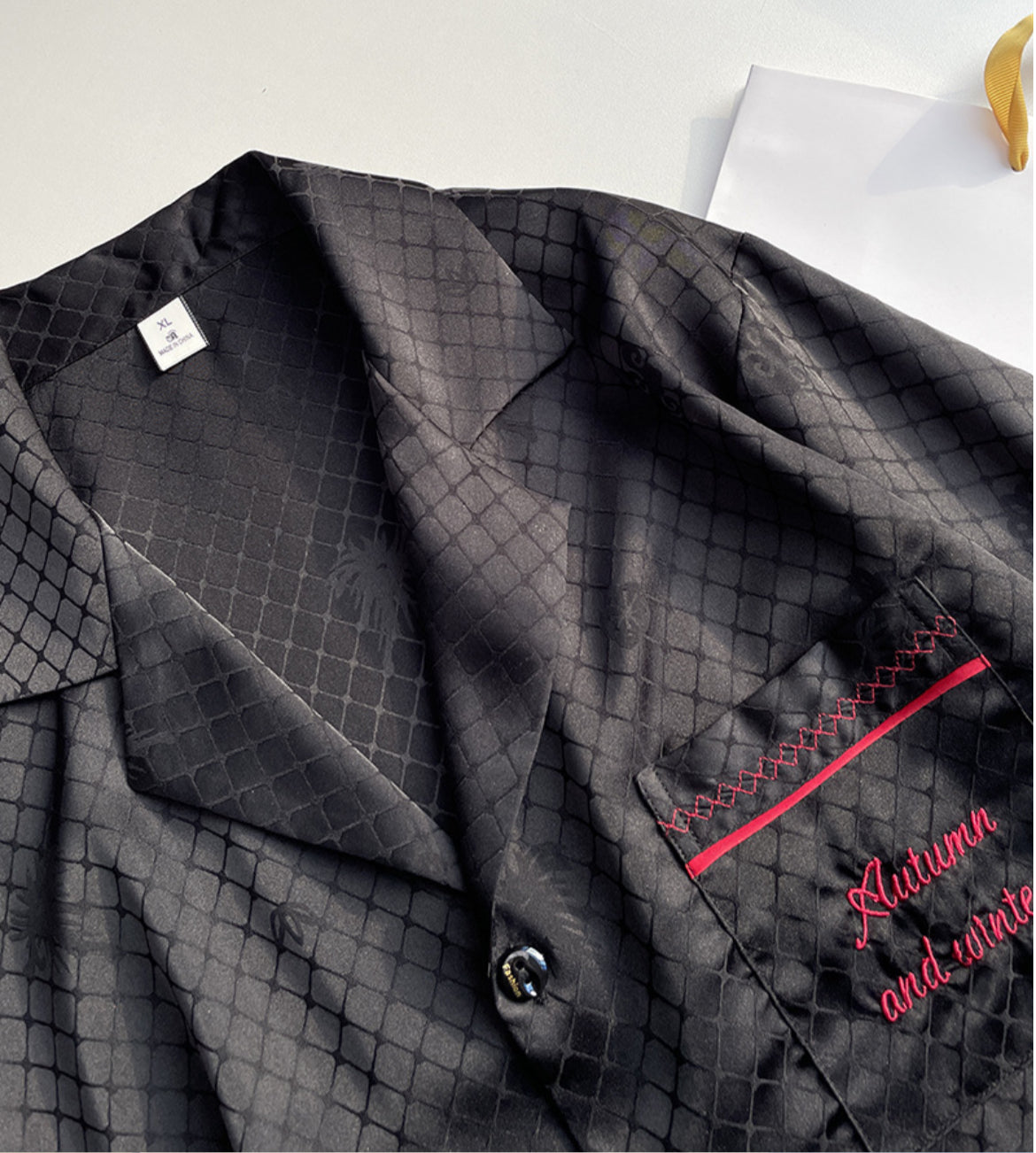 Luxe Diamond-Satin Set