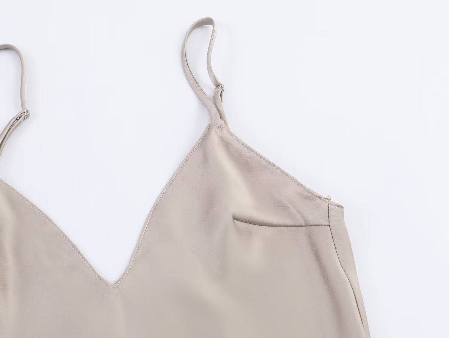 Champagne Whisper Asymmetrical Lace Slip