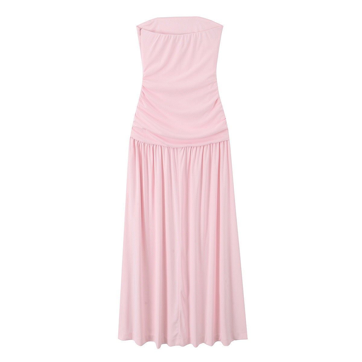 Blush Serenity Strapless Maxi Dress