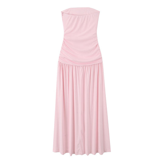 Blush Serenity Strapless Maxi Dress