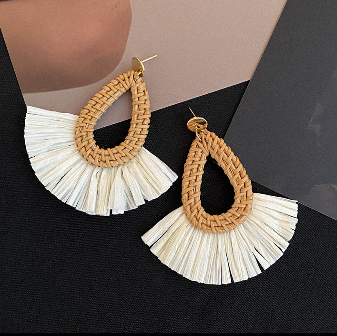 The Raffia Drop Earrings