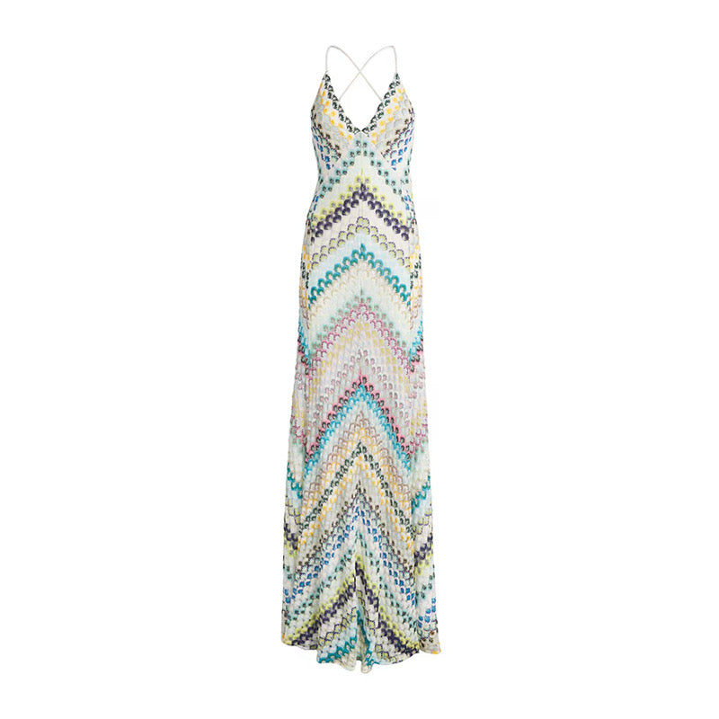 The Prism Wave Sequin Gown