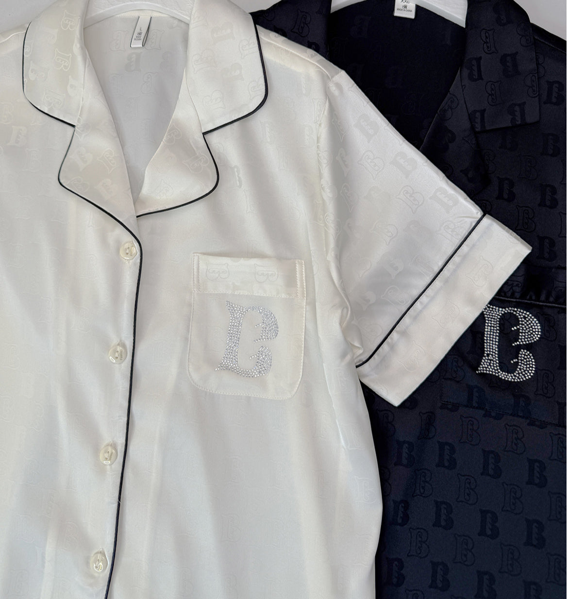 Luxe Diamond-Satin Set