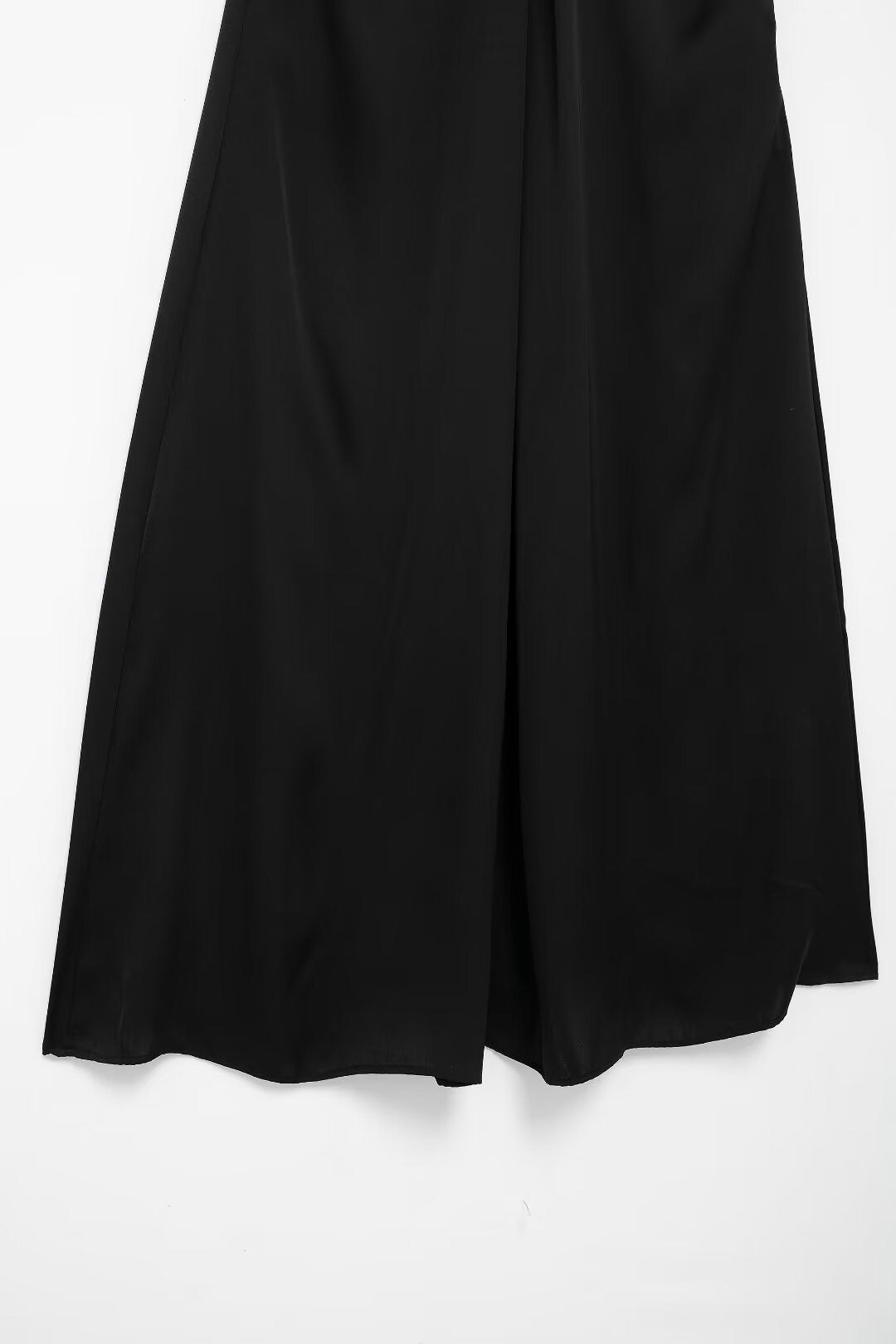 Midnight Knot Lace-Back Slip Dress