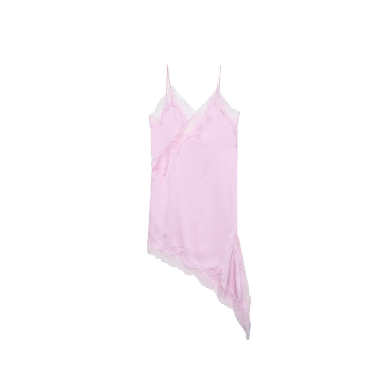 Blush Blossom Asymmetrical Lace Camisole