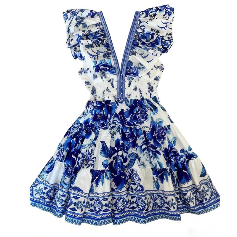 The Santorini Bloom Dress