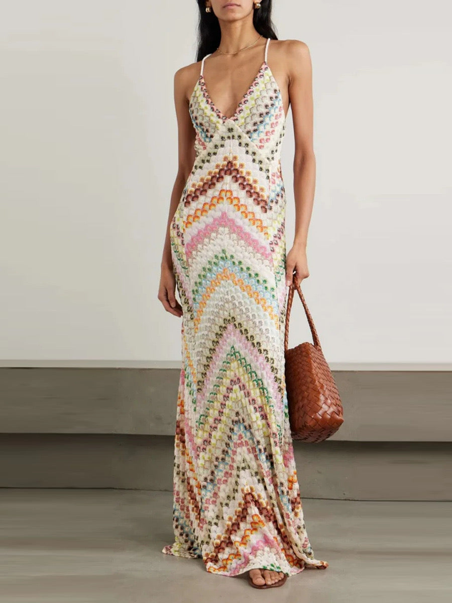The Prism Wave Sequin Gown