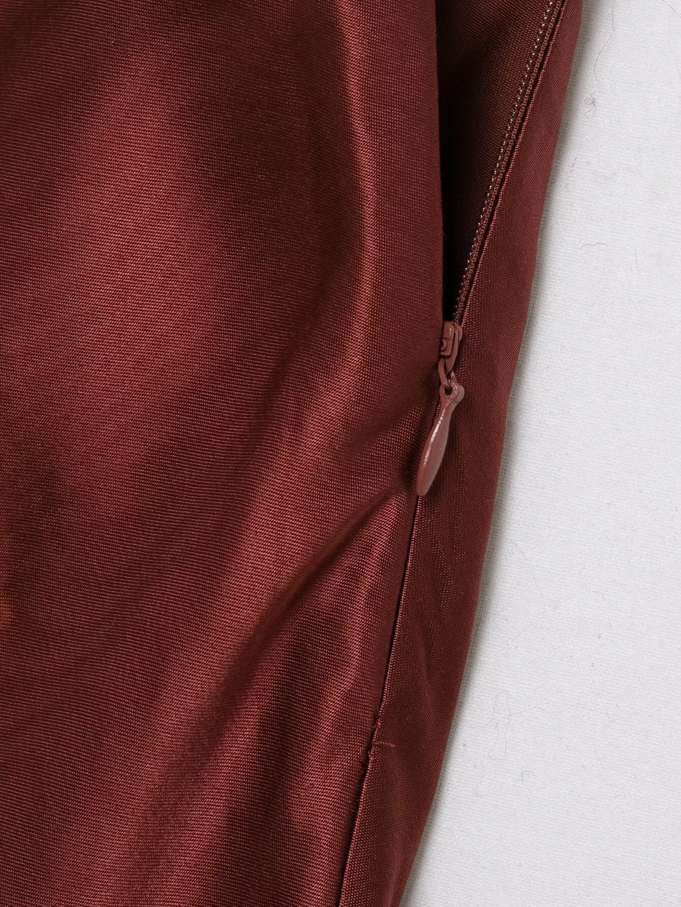 Rosewood Crème Lace-Trim Satin Skirt