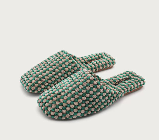 The Pebble Plush Mules