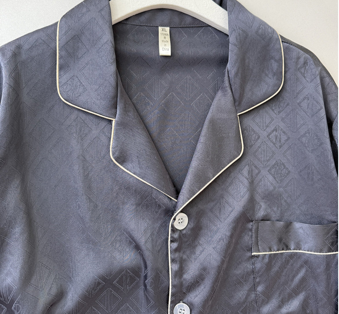 Luxe Diamond-Satin Set