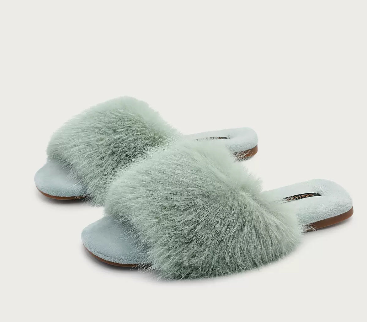 Luxe Faux Fur Slide Slippers