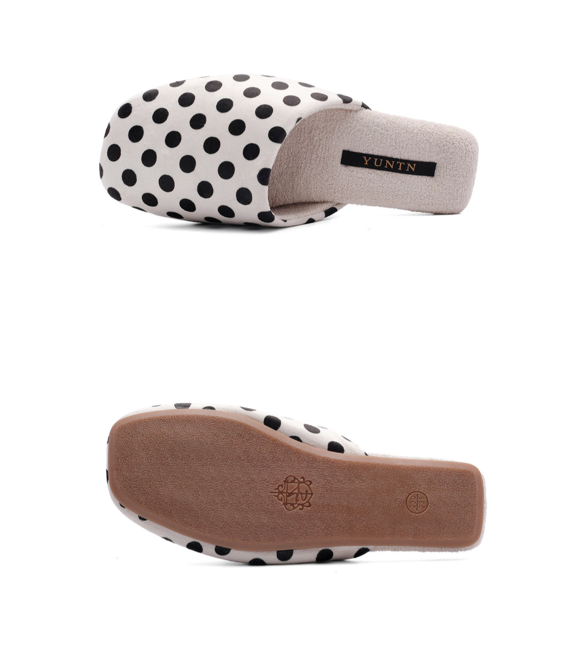The Polka Charm Lounge Mules