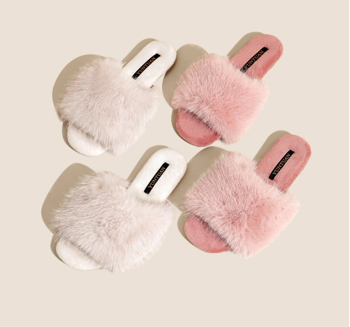 Luxe Faux Fur Slide Slippers