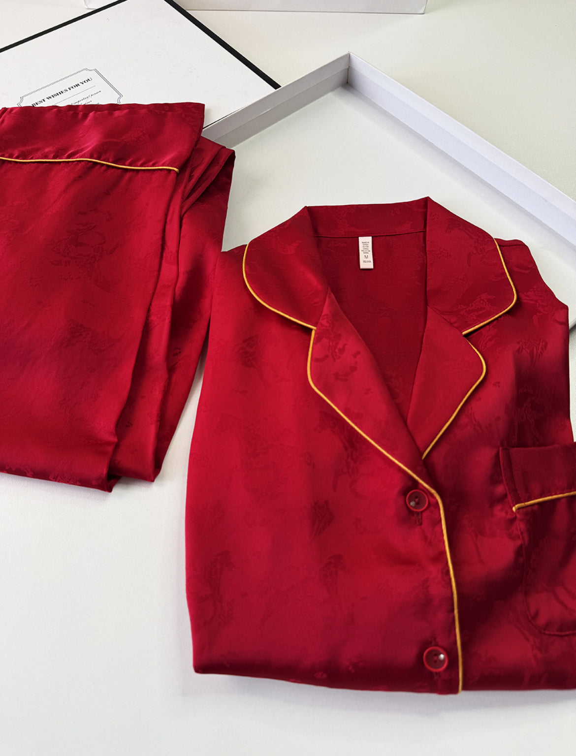 Crimson Royale Satin Set (Couple Edition)